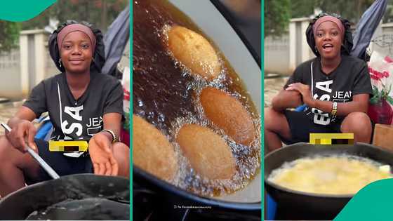 “Saddest day”: Nigerian lady sells akara to support herself after father kicked her out