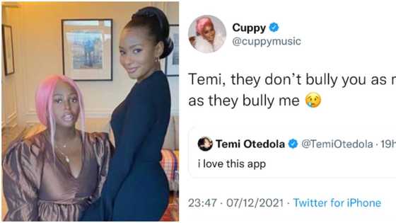 They don’t bully you like they bully me: DJ Cuppy replies sister Temi for saying she loves Twitter