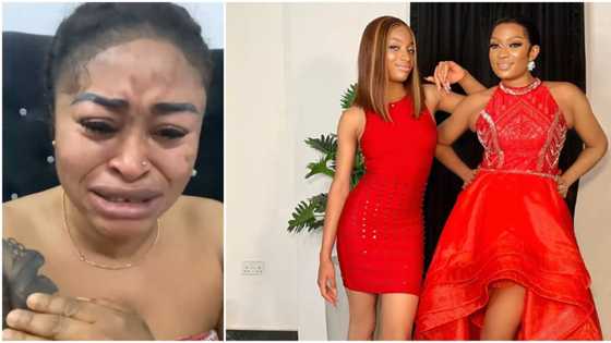 “I’m innocent”: Sarah Martins tearfully denies sponsoring lady who wished Yul and May Edochie’s daughter dead