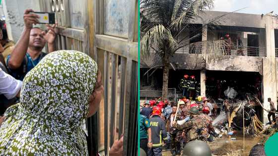 Bangladesh: Worried parents storm school in tears as military plane crashes into college, 19 dead