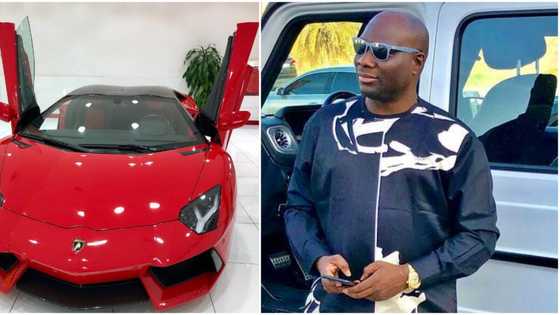 IG big boy Mompha shows off newly acquired Lamborghini worth N100 million (photo)