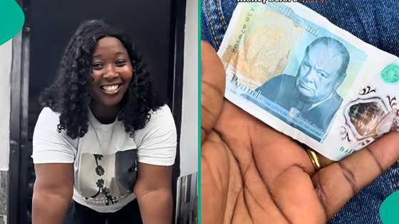 Okrika seller finds British pounds in bale of clothes, many discuss exchange rates to naira