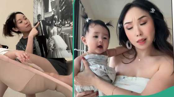 "Making sure she says mama first": Mother teaches baby girl how to call her 'mama'