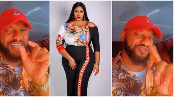 "I found a girl beautiful and sweet," Yul Edochie says as he sings and serenades Judy in cute viral clip