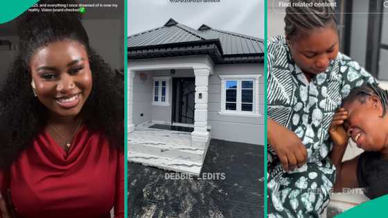 Grateful daughter based abroad builds and furnishes house for parents in Nigeria, fulfils promise