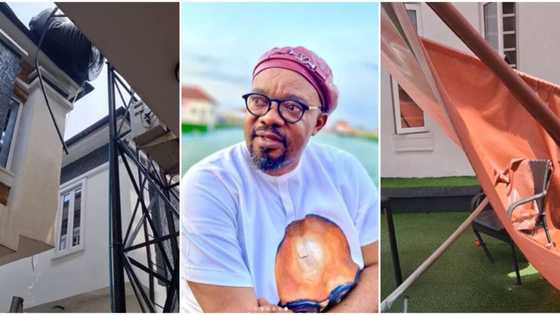"I was on set when It happened," Charles Inojie finally shares how a water tank nearly crushed on him to death