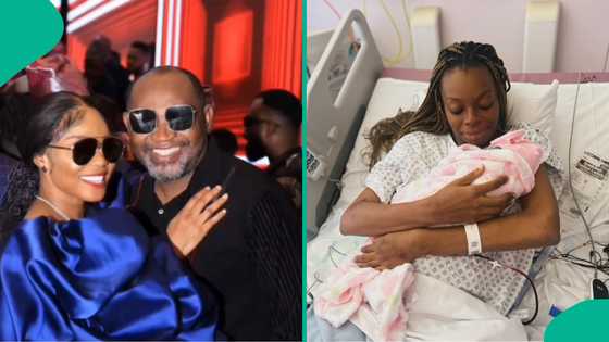 Iyabo Ojo’s boo Paulo’s daughter gives birth, baby's surname stirs controversy: "What of the dad?"