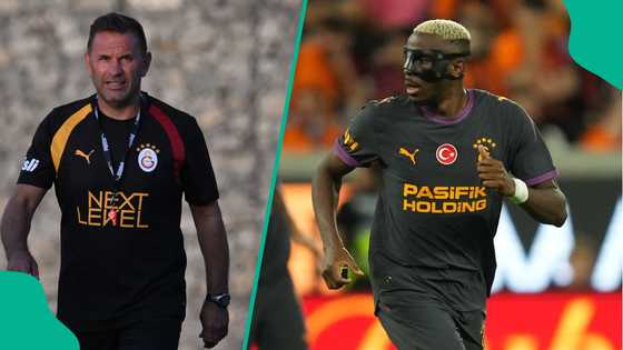 Galatasaray coach Okan Buruk reacts as Victor Osimhen’s side loses to Monza in pre-season