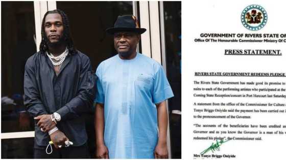 Man of his words: Governor Wike fulfils N10m pledge to artistes at Burna Boy’s Homecoming despite criticisms