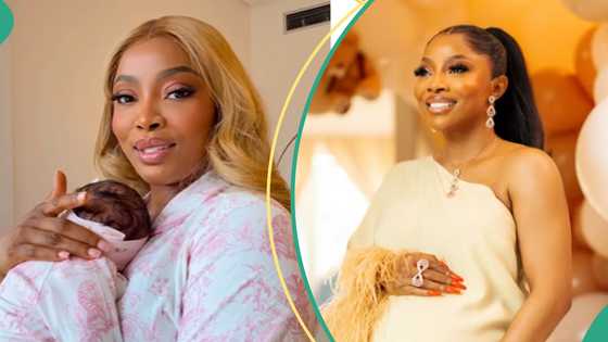 Toke Makinwa opens up on breastfeeding journey, claims milk supply is low: “Drinkin pap not helping”