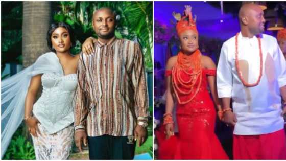 "I don get husband, y'all be safe": Isreal DMW's newly wedded wife issues warning to ladies