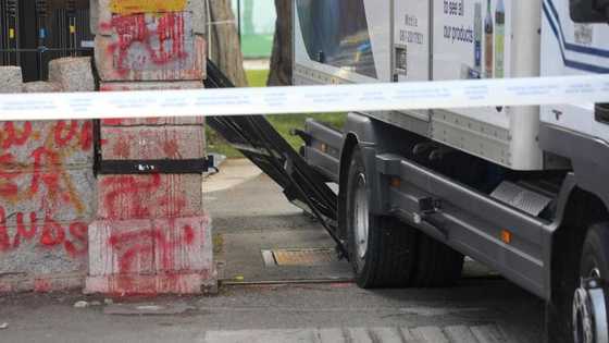 Lorry crashes through gates of Russian embassy in Dublin