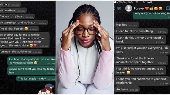 "I'm tired of you": Man dumps his girlfriend 15 minutes after romantic message in leaked whatsapp chats