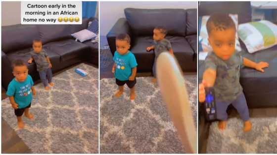 "Are you people that jobless?": Mum scolds her baby twins in video for watching cartoon early in the morning
