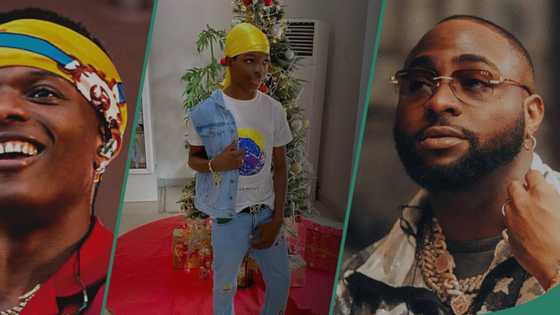 Wizkid takes his first son Boluwatife on shopping spree, fun video trends, netizens shade Davido
