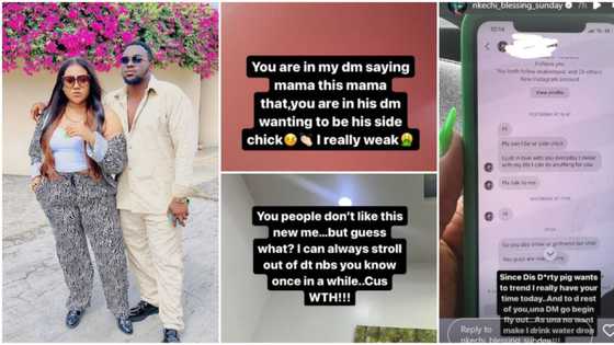 “Joro to Joro”: Nkechi Blessing calls out ladies in her man’s DM begging to become his side chick, shares chat