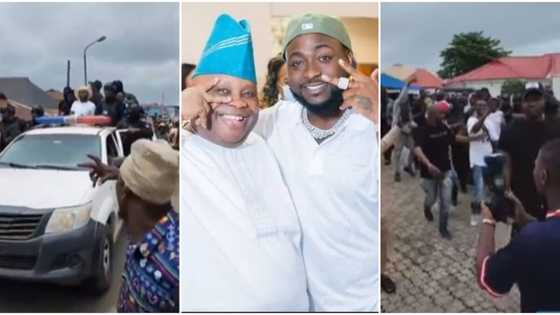 “Fight to finish“, Davido says as he arrives Osun in style to support uncle ahead of Saturday's election