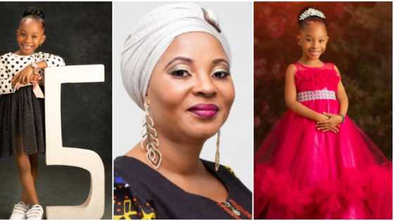 Moji Olaiya's daughter whom she delivered before her death clocks 5, beautiful birthday photos emerge