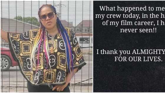 Colleagues show concern as actress Toyin Abraham recounts recent life-threatening incident