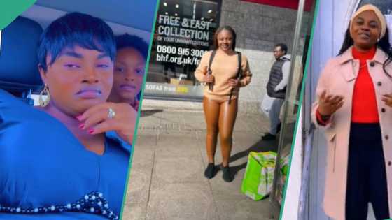 "I no come again": Lady and kids leave UK, return to Nigeria, says work is too much abroad