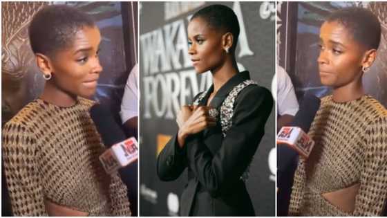 “Steady disgracing us”: Black Panther star Letitia Wright surprised as Nigerian reporter asks for her name