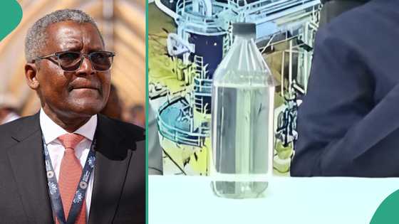 Dangote Refinery: Colour of Dangote's fuel sparks reactions as PMS rolls off Lagos facility