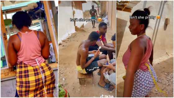 "Working hard": Trending curvy food seller stirs reactions in video, men patronise her shop