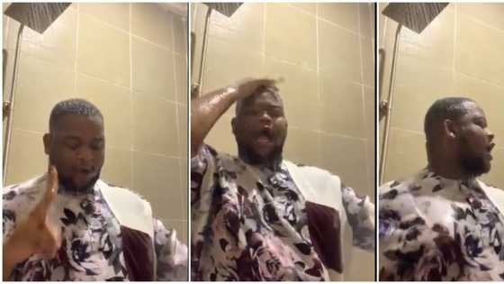 Viral video of Nigerian student cramming for bar exams under a running shower sparks massive reactions