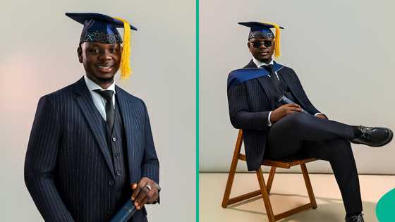 Photos go viral as Nigerian man bags BSc in specialised course, shares details