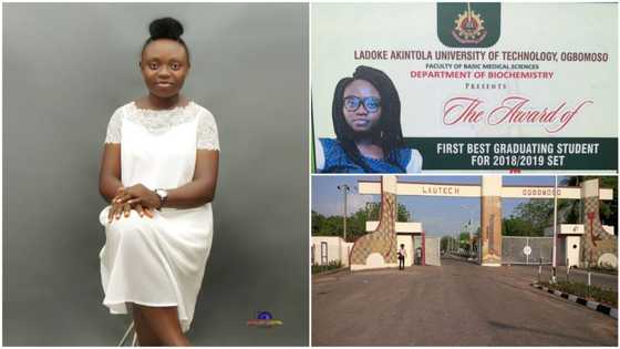 Young lady breaks 21-year-old jinx in her department, graduates with first class from LAUTECH