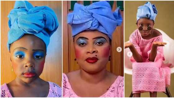 "My heart can't take all of dis cuteness," Bimbo Ademoye gushes as little girls mimic Iya Barakat, pics trend