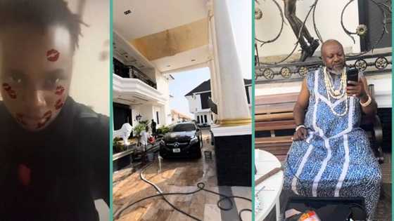 "My father is a king": Man lands in Enugu to see dad's 2 mansions in village, video trends