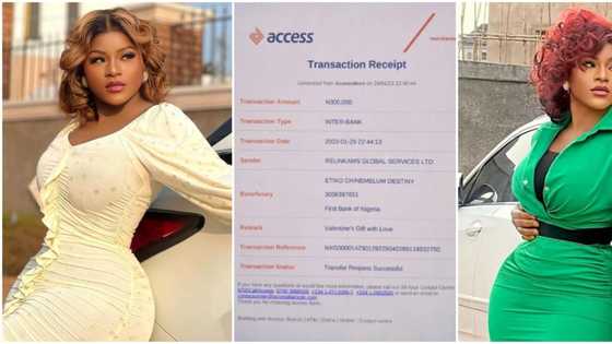 "For carrying my business on your head": Destiny Etiko receives N300k as Val gift from brand she influences