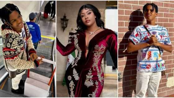 “Big boy”: Actress Angela Okorie shares photos of her handsome grown son as he travels abroad, prays for him
