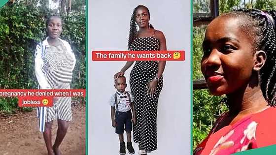 Man who abandoned pregnant lover returns after hearing that she made it big, video trends online