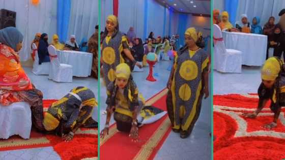 "I don't understand": Woman who was walking suddenly began to crawl at event, video confuses people