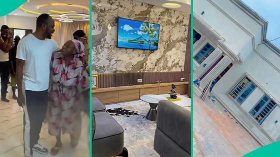 Man secretly builds house for his mother, shows it during her 70th birthday
