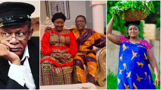 "Legends": Nkem Owoh 'Osuofia' links up with Ebele Okaro on movie set, he shares heartwarming video