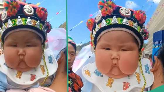 "She looks like queen": Little baby with amazing chubby face goes viral and stuns TikTok users