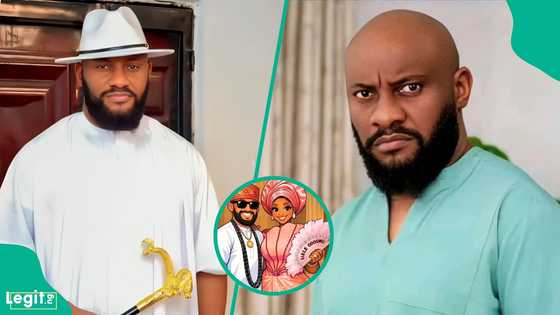Yul Edochie reacts to trending AI picture of him and his wife Judy Austin