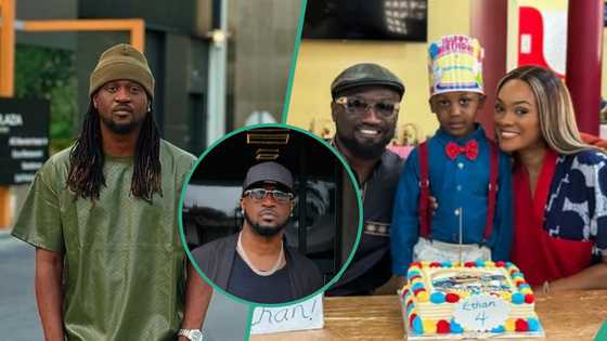 “The new ejima": Paul Okoye and wife, Ifeoma join Jude Okoye to celebrate son’s 4th birthday