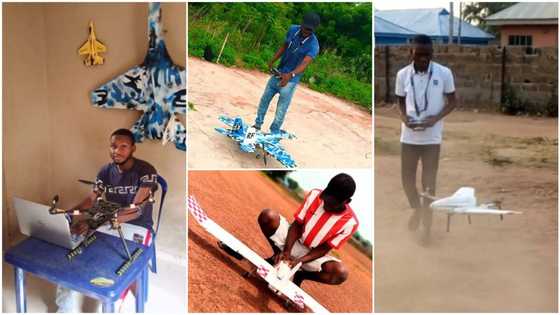 I met a South African lady on Facebook - Nigerian man who builds drones shares success story in viral video
