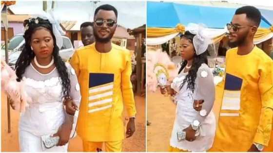 Video of unhappy bride walking alongside the groom at their wedding goes viral, some felt she was forced