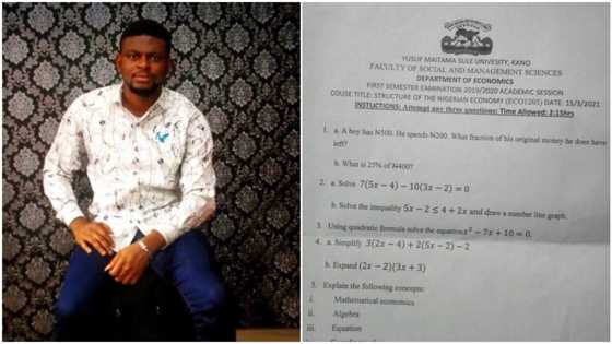 Nigerian man shares university question paper, says it's easier to bag 1st class in north, stirs reactions