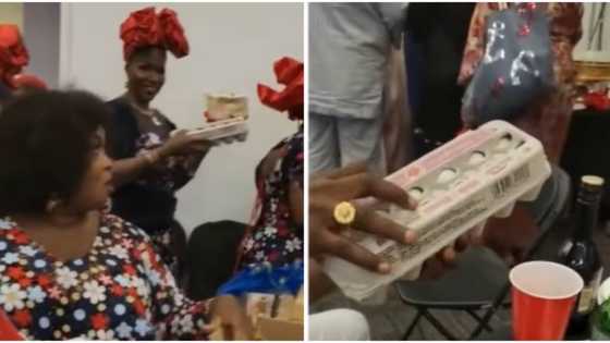 "Serve breakfast for person wedding": Reactions as video shows bread and eggs as party souvenir