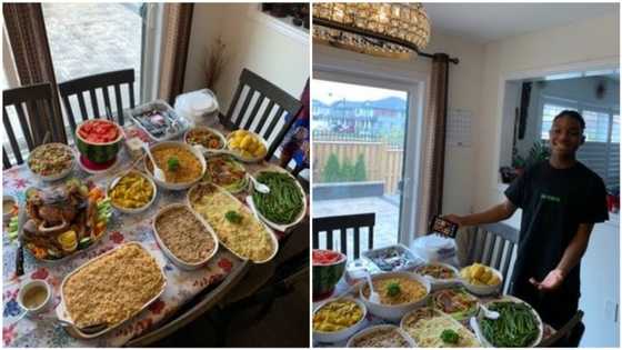 See the amazing delicious-looking plates of food this boy cooked, people can't stop talking about him (photos)
