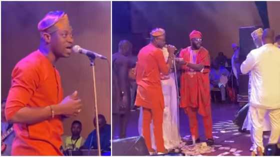 KWAM 1 50 years on stage: Lateef Adedimeji serenades guests with lovely performance, Wasiu makes cash rain