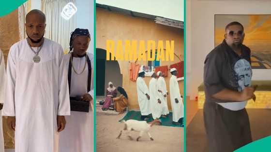 Trending Ramadan song gains attention as Wizkid's manager, Don Jazzy, Charles Okocha show moves