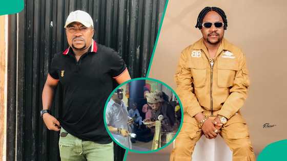 Fans concerned over clips from Segun Ogungbe’s birthday: "The eagle no dey sleep oo"