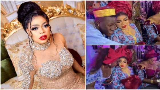 "Bombastic side-eye:" Video of Bobrisky with fans who wanted selfies at a party leaves netizens talking